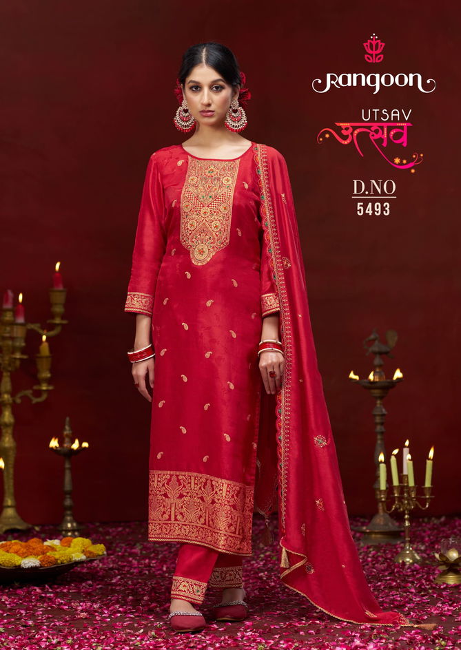 Utsav By Rangoon Khatli Handwork Designer Readymade Suits Wholesale Shop In Surat